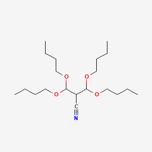 3,3-Dibutoxy-2-(dibutoxymethyl)propanenitrile