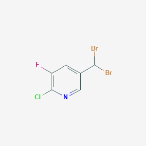 molecular formula C6H3Br2ClFN B8479441 2-Chloro-5-(dibromomethyl)-3-fluoropyridine 