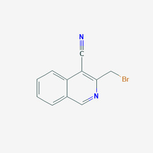 molecular formula C11H7BrN2 B8479464 3-Bromomethyl-4-cyano-isoquinoline CAS No. 864779-09-9
