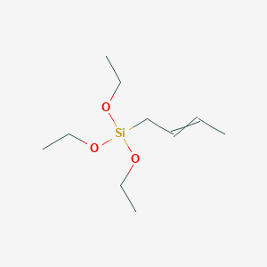 molecular formula C10H22O3Si B084795 [(E)-but-2-enyl]-triethoxysilane CAS No. 13436-82-3