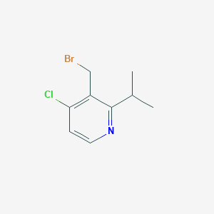 3-(Bromomethyl)-4-chloro-2-(propan-2-yl)pyridine
