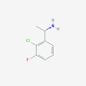 molecular formula C8H9ClFN B8479533 (1S)-1-(2-chloro-3-fluorophenyl)ethan-1-amine 