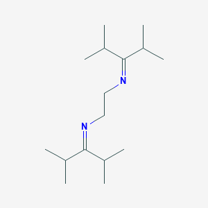 molecular formula C16H32N2 B084797 N,N'-Bis(1-isopropyl-2-methylpropylidene)ethylenediamine CAS No. 14909-27-4