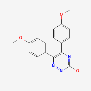 B8479892 3-Methoxy-5,6-bis(4-methoxyphenyl)-1,2,4-triazine CAS No. 63119-34-6