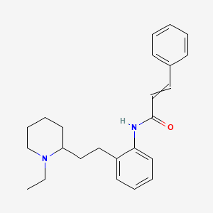 molecular formula C24H30N2O B8479994 N-{2-[2-(1-Ethylpiperidin-2-yl)ethyl]phenyl}-3-phenylprop-2-enamide CAS No. 58754-15-7