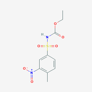 Ethyl ((4-methyl-3-nitrophenyl)sulphonyl)carbamate