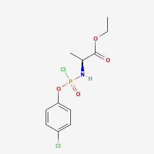 Ethyl N-[chloro(4-chlorophenoxy)phosphoryl]-L-alaninate