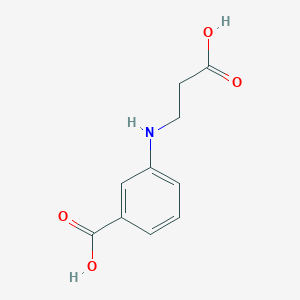 molecular formula C10H11NO4 B8480094 3-[(2-Carboxyethyl)amino]benzoic Acid 