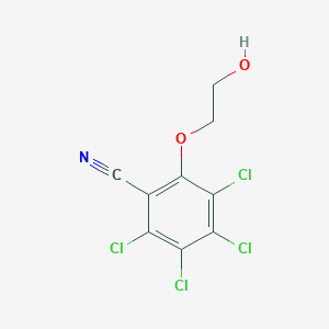 2,3,4,5-Tetrachloro-6-(2-hydroxyethoxy)benzonitrile