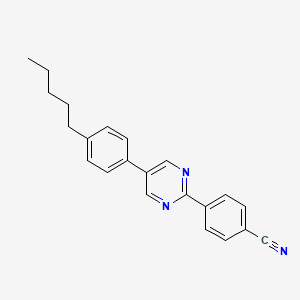 4-[5-(4-Pentylphenyl)pyrimidin-2-YL]benzonitrile