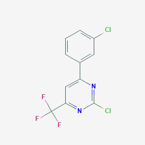 2-Chloro-4-(3-chloro-phenyl)-6-trifluoromethyl-pyrimidine