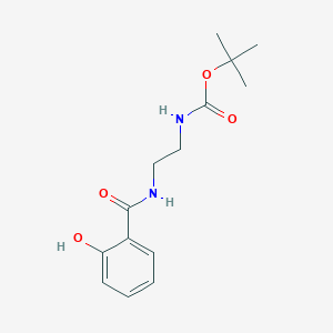 molecular formula C14H20N2O4 B8480189 Tert-butyl 2-(2-hydroxybenzamido)ethylcarbamate 