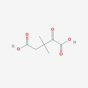 molecular formula C7H10O5 B8480207 3,3-Dimethyl-2-oxopentanedioic acid 