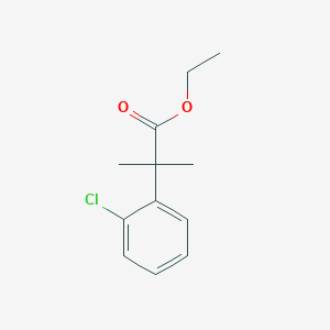 molecular formula C12H15ClO2 B8480429 Ethyl 2-(2-chlorophenyl)-2-methylpropanoate 