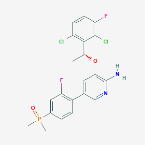 (R)-(4-(6-Amino-5-(1-(2,6-dichloro-3-fluorophenyl)ethoxy)pyridin-3-YL)-3-fluorophenyl)dimethylphosphine oxide