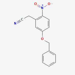molecular formula C15H12N2O3 B8480448 (5-(Benzyloxy)-2-nitrophenyl)acetonitrile 