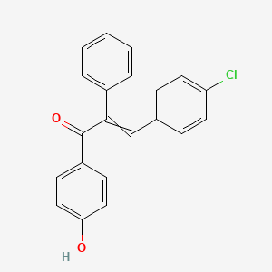 1-(4-Hydroxyphenyl)-3-(4-chlorophenyl)-2-phenyl-2-propen-1-one
