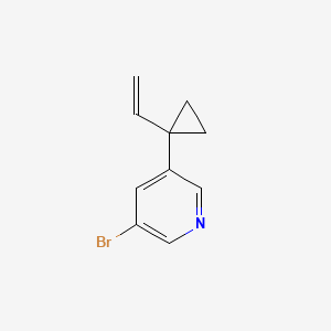 B8480497 3-Bromo-5-(1-ethenylcyclopropyl)pyridine CAS No. 1404367-47-0
