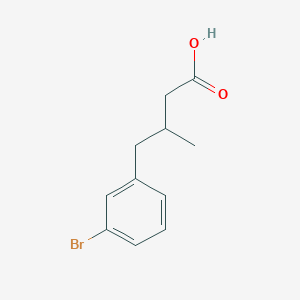 4-(3-Bromophenyl)-3-methylbutanoic acid