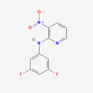 molecular formula C11H7F2N3O2 B8480545 N-(3,5-difluorophenyl)-3-nitro-pyridin-2-amine 