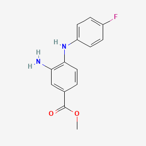 Methyl 3-amino-4-((4-fluorophenyl)amino)benzoate