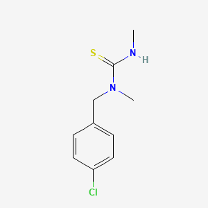 molecular formula C10H13ClN2S B8481104 N-(4-chlorobenzyl)-N-methyl-N'-methylthiourea 