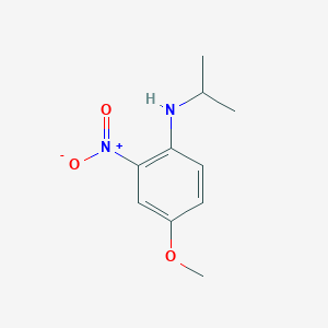 molecular formula C10H14N2O3 B8481129 N-isopropyl-4-methoxy-2-nitroaniline 