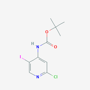 molecular formula C10H12ClIN2O2 B8481271 tert-Butyl 2-chloro-5-iodopyridin-4-ylcarbamate 
