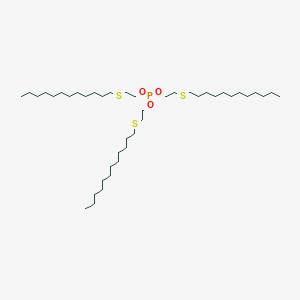 molecular formula C42H87O3PS3 B084813 Tris[2-(dodecylthio)ethyl] phosphite CAS No. 10578-66-2