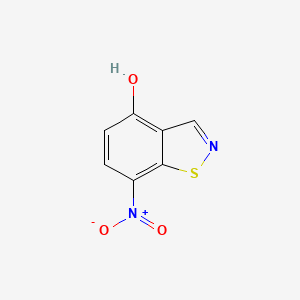 molecular formula C7H4N2O3S B8481309 7-Nitro-4-hydroxy-1,2-benzisothiazole 