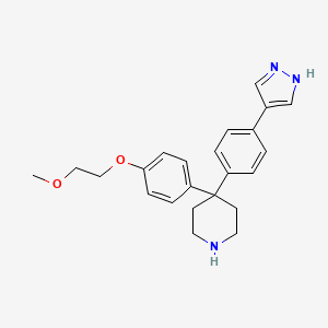 4-[4-(2-Methoxy-ethoxy)-phenyl]-4-[4-(1H-pyrazol-4-yl)-phenyl]-piperidine