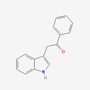 molecular formula C16H13NO B8481511 2-(1H-indol-3-yl)-1-phenylethanone 