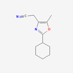 (2-Cyclohexyl-5-methyl-oxazol-4-yl)-acetonitrile