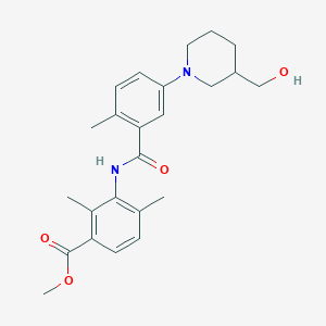 Methyl 3-[[5-[3-(hydroxymethyl)-1-piperidyl]-2-methyl-benzoyl]amino]-2,4-dimethyl-benzoate