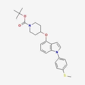 Tert-butyl 4-[1-(4-methylsulfanylphenyl)indol-4-yl]oxypiperidine-1-carboxylate