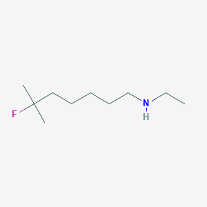 molecular formula C10H22FN B8481874 N-ethyl-6-methyl-6-fluoroheptane amine CAS No. 477809-07-7