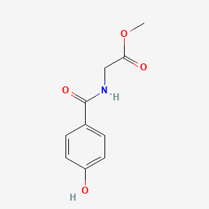 molecular formula C10H11NO4 B8481892 P-Hydroxyhippuric acid, methyl ester 