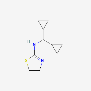 molecular formula C10H16N2S B8481921 2-(Dicyclopropylmethylamino) thiazoline 