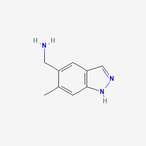 molecular formula C9H11N3 B8482019 (6-Methyl-1H-indazol-5-yl)methylamine CAS No. 259537-72-9