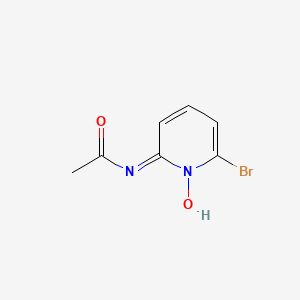 molecular formula C7H7BrN2O2 B8482082 N-(6-bromo-1-oxido-2-pyridinyl)acetamide 