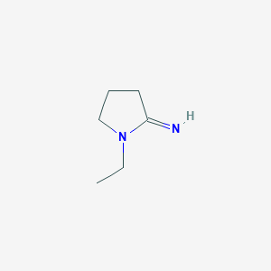 molecular formula C6H12N2 B8482216 1-Ethyl-2-iminopyrrolidine 