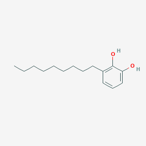 molecular formula C15H24O2 B8482243 3-Nonylbenzene-1,2-diol CAS No. 68404-53-5
