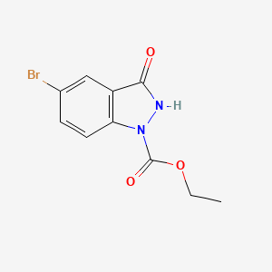 5-Bromo-3-hydroxy-indazole-1-carboxylic acid ethyl ester