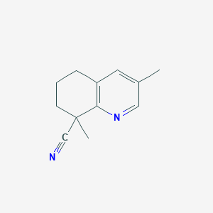 3,8-Dimethyl-8-cyano-5,6,7,8-tetrahydroquinoline