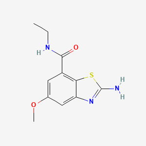 2-amino-N-ethyl-5-methoxy-1,3-benzothiazole-7-carboxamide