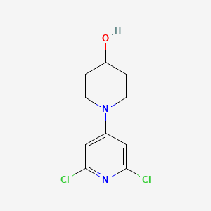 molecular formula C10H12Cl2N2O B8482315 1-(2,6-Dichloropyridin-4-yl)piperidin-4-ol 