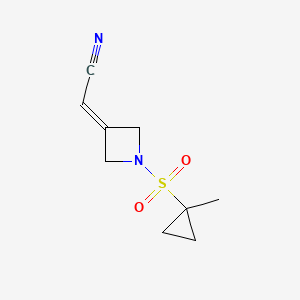 1-[(1-Methylcyclopropyl)sulfonyl]azetidin-3-ylideneacetonitrile