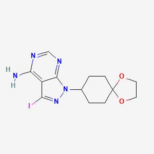 1-(1,4-dioxaspiro[4.5]dec-8-yl)-3-iodo-1H-pyrazolo[3,4-d]pyrimidin-4-amine