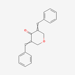 tetrahydro-3,5-bis(phenylmethylene)-4H-pyran-4-one