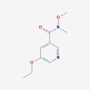 5-Ethoxy-N-methoxy-N-methyl-nicotinamide